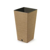Prosperplast Prevleka za cvetlični lonec FURU SQUARE ECO WOOD 2v1 plastika 30x30x55cm