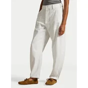Polo Ralph Lauren Hlače iz tkanine 211A93147001 Bela Relaxed Fit
