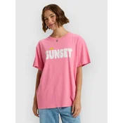 Roxy Majica Sunnyoversize Easy ERJZT06033 Roza Oversize