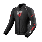 Motociklisticka jakna Revit Sprint H2O Black-Fluo Red rasprodaja