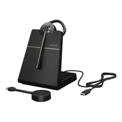 Jabra Engage 55 SE Slušalke z mikrofonom Brezžična Ušesno držalo Car/Home office Črna