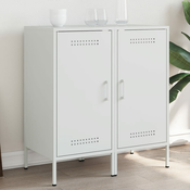 vidaXL Komoda 2 kosa bela 36x39x79 cm hladno valjano jeklo