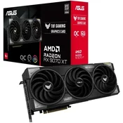 RX 9070 XT ASUS TUF GAMING OC Edition 16GB DDR6 3 ventilatorji