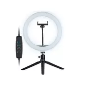 Tracer Ring Lamp LED obročasta svetilka s tripod stojalom, 26 cm