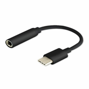 SAVIO adapter USB Type 3.1 C (M) – Jack 3.5mm (F), crni AK-35/B