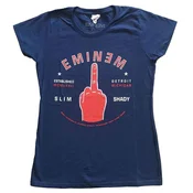 Eminem Detroit Finger Navy Blue L Ženske Majica
