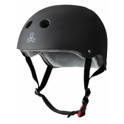 Triple 8 Dual Certified Sweatsaver Helmet black rubber