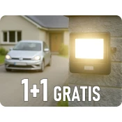 V-TAC LED reflektor s senzorjem PIR 10W, 735lm, črna, 1+1 gratis! Farba svetla: Topla bela