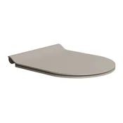 Gsi PURA WC Sedátko SLIM Soft Close Quick Release Tortora Mat/Chrom