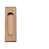 Školjka za drsna vrata kvadratna brez odprtine MP - 3663AC (CUS - Copper light mat)