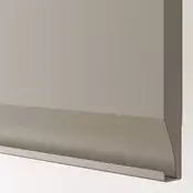 METOD / MAXIMERA Visoki element za ugradb uredaje, bijela/Upplöv mat tamnobež, 60x60x220 cm