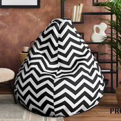 ENTERA Lazy Bag 009, Srednji, Crno-beli