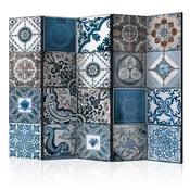 artgeist Paravan Blue Arabesque I, 5-Delni, Akustičen
