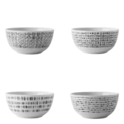 Skleda za kosmiče 14 cm set 4 ks - Basic Dots - 490823