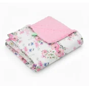 shumee Odejica Minky 75x100 (roza + belo jabolko)