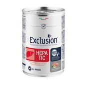 Exclusion HEPATIC – Adult konzerva, svinjetina, riža i grašak, 400g