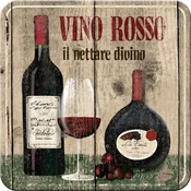 NOSTALGIC ART Metalni podmetac Vino Rosso
