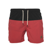 Urban Classics Kratke kopalne hlače, rdeča