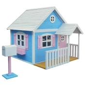 Velika drvena decija kucica sa verandom kinder home ( C181 )