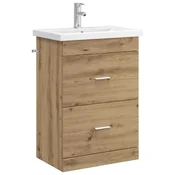 Vidaxl Komplet pohištva za kopalnico Artisan hrast 61 x 40 x 84,5 cm