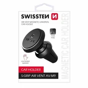 SWISSTEN Avto nosilec z magnetom S-GRIP AIR-VENT AV-M9 BLACK