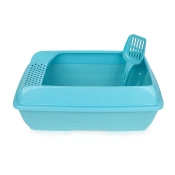 Mačje stranišče z rešetkami Select moder 50x38x15cm Happet - Mačja stranišča