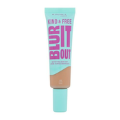 Rimmel Kind & Free Blur It Out Mattifying Skin Tint puder mastna koža 30 ml Odtenek 410 latte