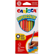Set olovaka u boji Carioca - Supercolor Hexagon, 12 boja