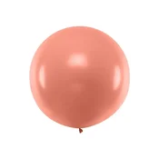 Velik balon 1 m kovinsko roza zlate barve 1 kos.