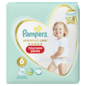 Pampers pants premium care pelene gaćice veličina 6 (15+ kg) 31 kom