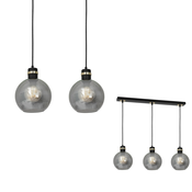 OMEGA BLACK/GOLD viseca lampa 3xE27