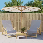 Vidaxl vidaXL Brisače za na plažo, 2 kosa, sive, 60 x 135 cm, blago, 400 g/m2