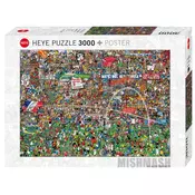 Heye puzzle 3000 pcs Alex Bennett Football History 29205-12
