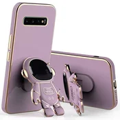 GS Ovitek za Samsung Galaxy S10, astronavt, vijoličen