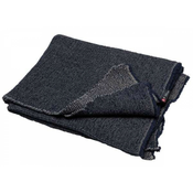 Odeja iz predopranega recikliranega bombaža Loft 130 x 170 cm, satje - modra