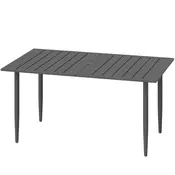 Homestar Vrtna miza 150x90x73 cm črna