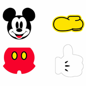 Artesania Cerda Guma za svinčnike 4 kosi MICKEY MOUSE, 2100003574