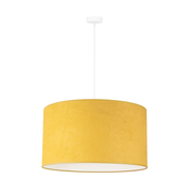 Duolla - Luster na sajli BRISTOL 1xE27/15W/230V precnik 45 cm žuta/bela