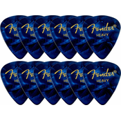 Fender 351 Shape Classic Celluloid Picks Blue Moto Heavy 12 Pack