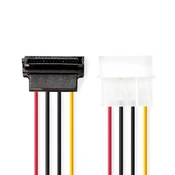 Nedis Notranji napajalni kabel | Molex moški | SATA 15-polni ženski | Pozlačeno | 0,15 m | Okrogla | PVC | Večbarvno | ovojnica