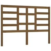 Vidaxl Posteljno vzglavje medeno rjavo 166x4x104 cm trdna borovina