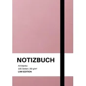 Notizbuch A4 blanko rosa - 100 Seiten Soft Cover - FSC Papier