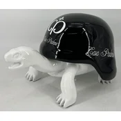 Casa Padrino luxury decorative figure turtle white/black 40 cm - Decorative accessories