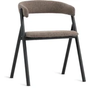 2 KOMADA Dining chair HINDEVAD light brown/black