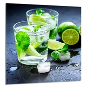 shumee STEKLENA PLOŠČA ZA KUHINJO 60x65 Limeta