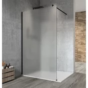 VARIO BLACK Enodelna steklena plošča za prhanje, stenska montaža, mat steklo, 700 mm - Gelco - VARIO - 36 - Enostranski fiksni zaslon - 2000 - 700 - 8 - 14