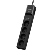 CyberPower Tracer III P0420SUD0-FR zaštita od porasta napona Crno 4 utičnice naizmjenične struje 200 - 250 V 1,8 m