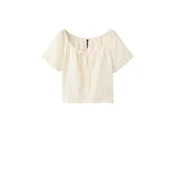 MANGO Bluza EVA kremna