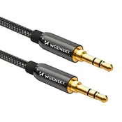Wozinsky univerzalni mini jack AUX kabel (moški-moški) 2m, črn