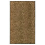 Vidaxl Pralni predpražnik rjav 90x150 cm